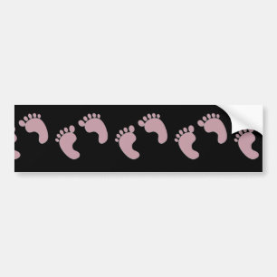 Baby Footprints Bumper Sticker