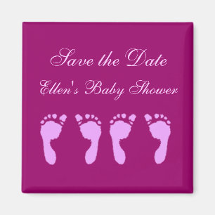 Baby Footprints (Girl Twins) Magnet