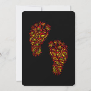 Baby Footprints Invitation