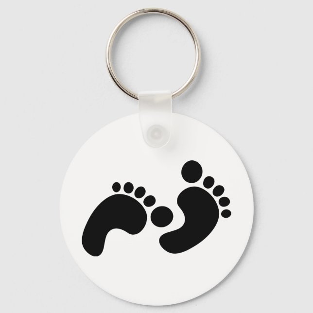 baby footprints key ring (Front)