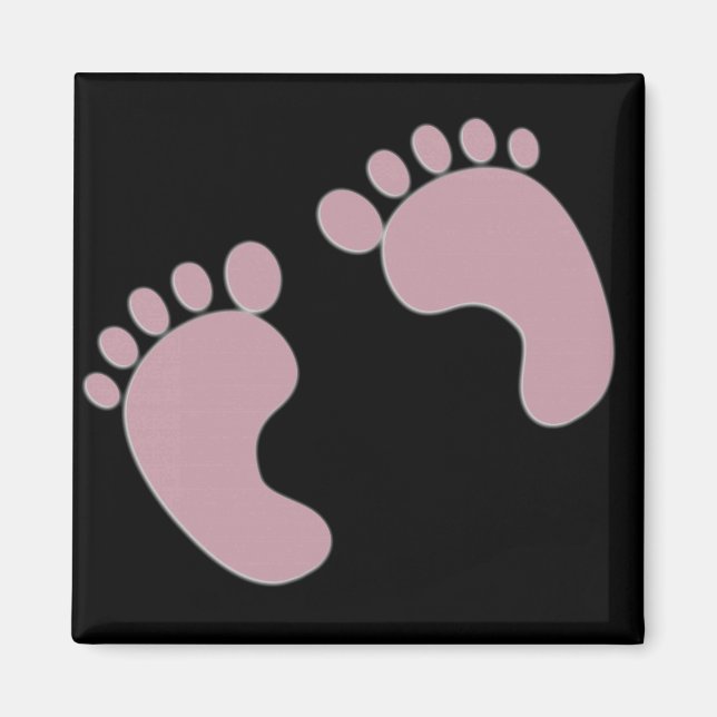 Baby Footprints Magnet (Front)