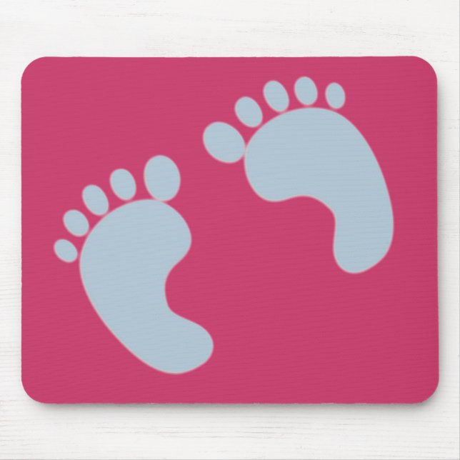 Baby Footprints Mouse Pad (Front)