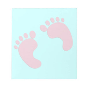 Baby Footprints Notepad