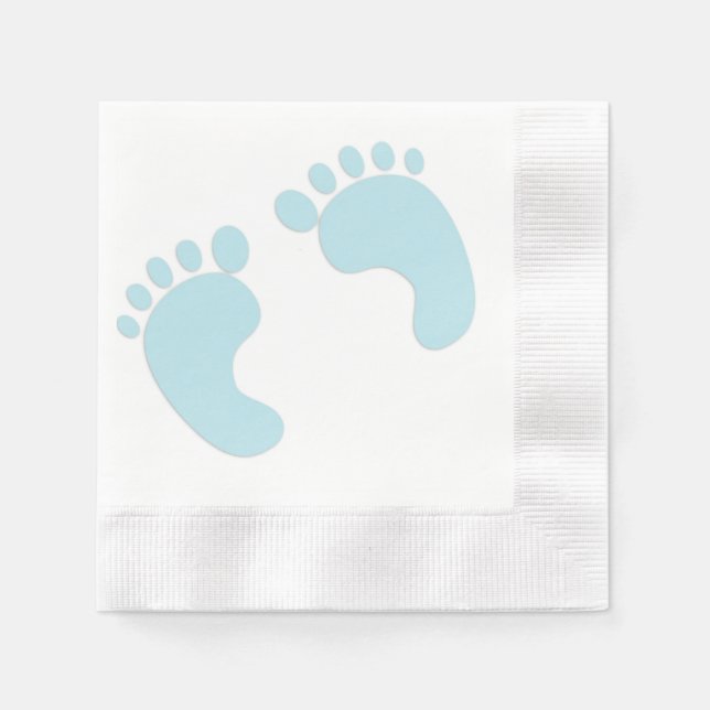 Baby Footprints Paper Napkin (Front)