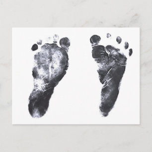 Baby Footprints Postcard