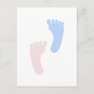Baby Footprints Postcard