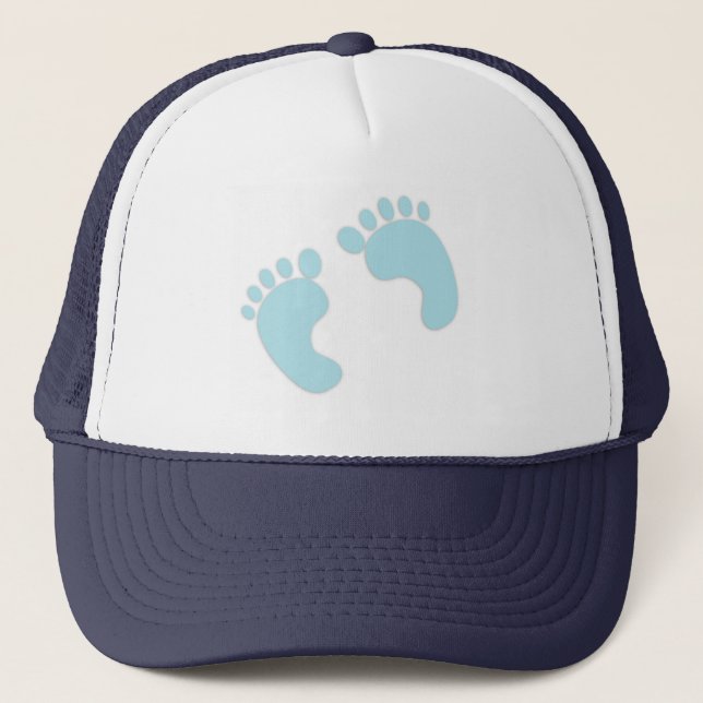Baby Footprints Trucker Hat (Front)