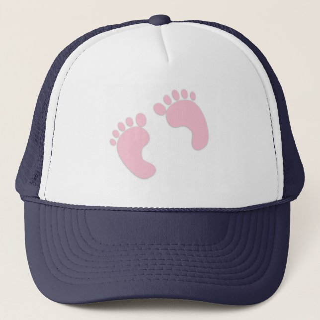 Baby Footprints Trucker Hat (Front)