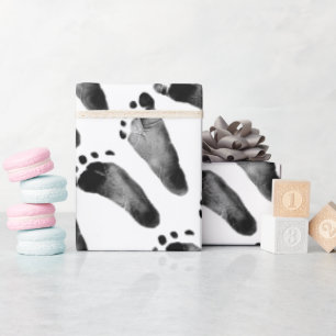 Baby Footprints Wrapping Paper