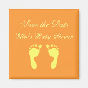 Baby Footprints (Yellow) Magnet