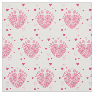 Baby footsteps fabric