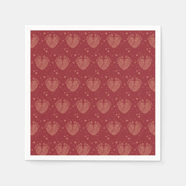 Baby footsteps napkin (Front)