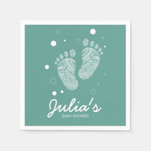 Baby footsteps napkin