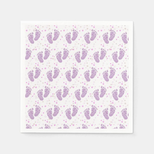 Baby footsteps napkin (Front)