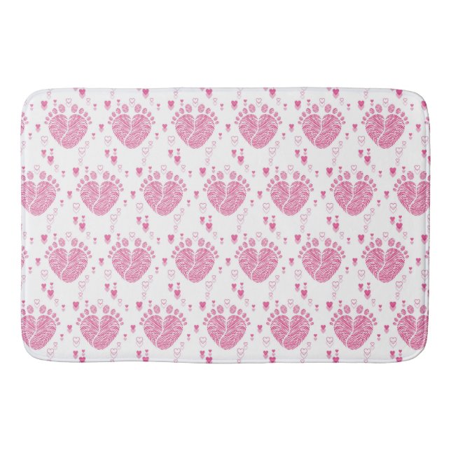 Baby footsteps pattern bath mat (Front)