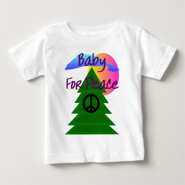 "Baby for Peace"--t-shirts for babies Baby T-Shirt (Front)