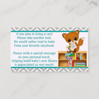 Baby Fox Book Requests Instead of a Card 100pk