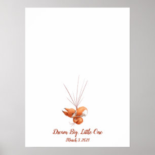 Baby Fox Fingerprint Guestbook