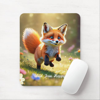 "Baby Fox Frolics" Mouse Pad