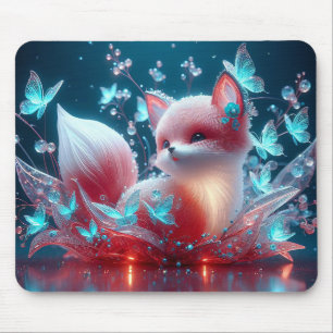 Baby fox mouse pad