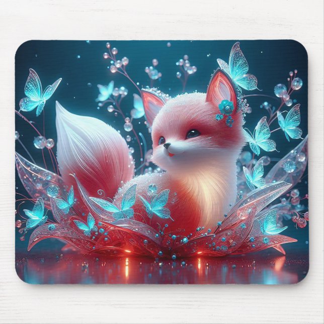 Baby fox mouse pad (Front)