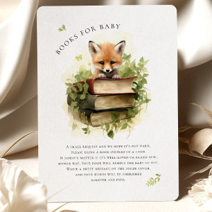 Baby Fox Reading Books for Baby Shower Enclosure