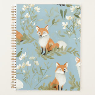 Baby Fox Woodland Pattern Cute Planner