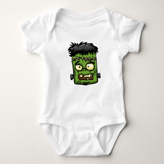 Baby frankenstein - baby frank - frank face baby bodysuit