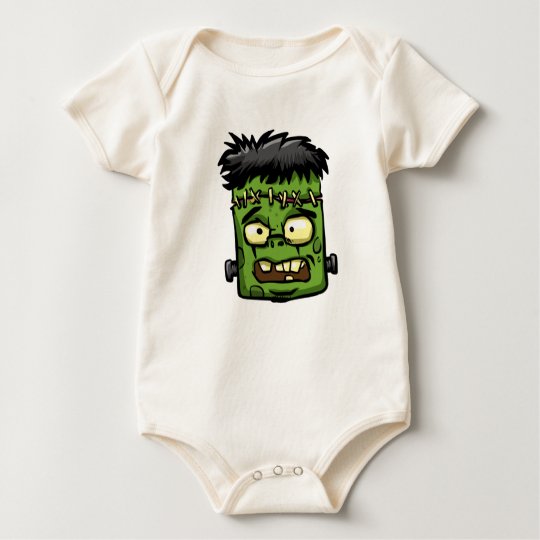 Baby frankenstein - baby frank - frank face baby bodysuit