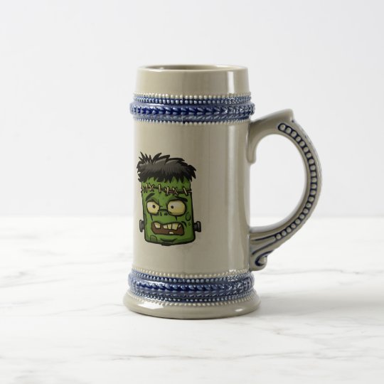 Baby frankenstein - baby frank - frank face beer stein
