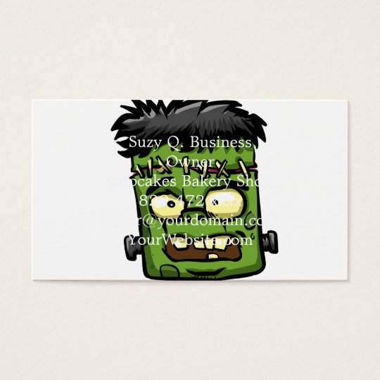 Baby frankenstein - baby frank - frank face business card