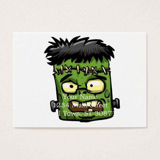 Baby frankenstein - baby frank - frank face business card