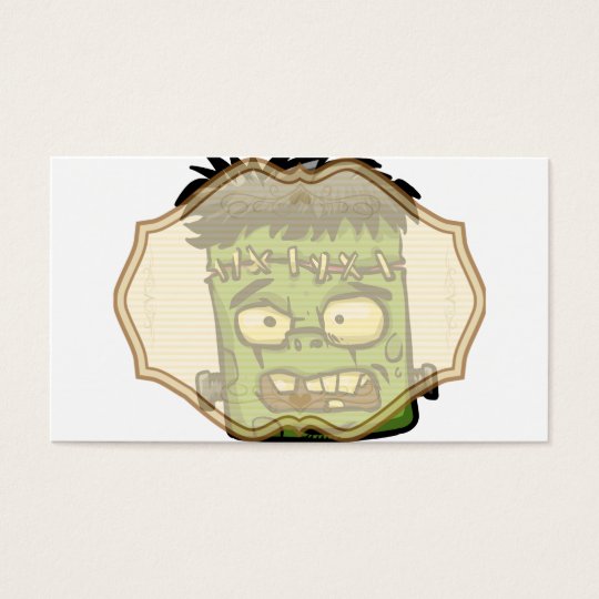 Baby frankenstein - baby frank - frank face business card