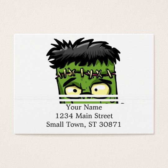 Baby frankenstein - baby frank - frank face business card