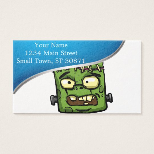 Baby frankenstein - baby frank - frank face business card