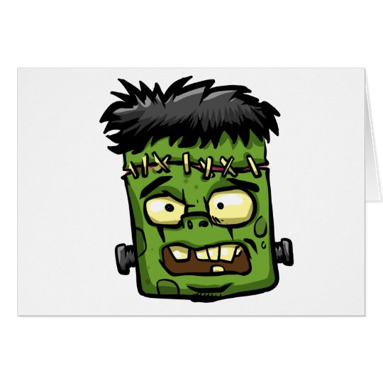 Baby frankenstein - baby frank - frank face card