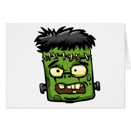 Baby frankenstein - baby frank - frank face card