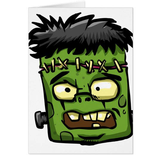 Baby frankenstein - baby frank - frank face card