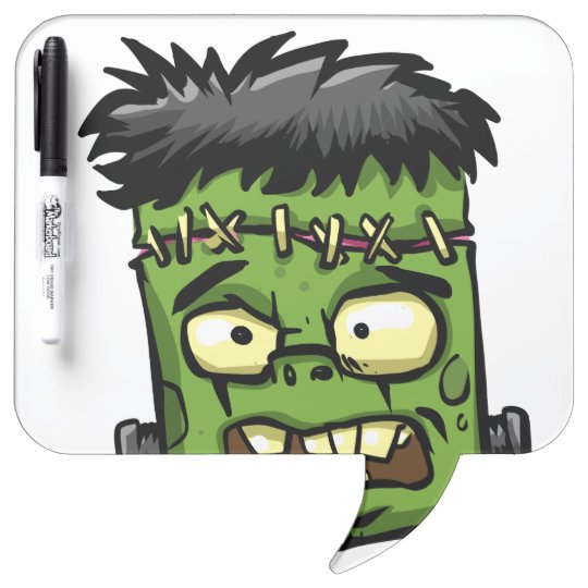Baby frankenstein - baby frank - frank face dry erase board