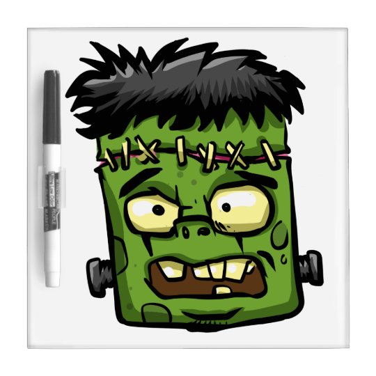 Baby frankenstein - baby frank - frank face dry erase board
