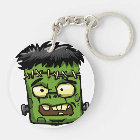 Baby frankenstein - baby frank - frank face key ring