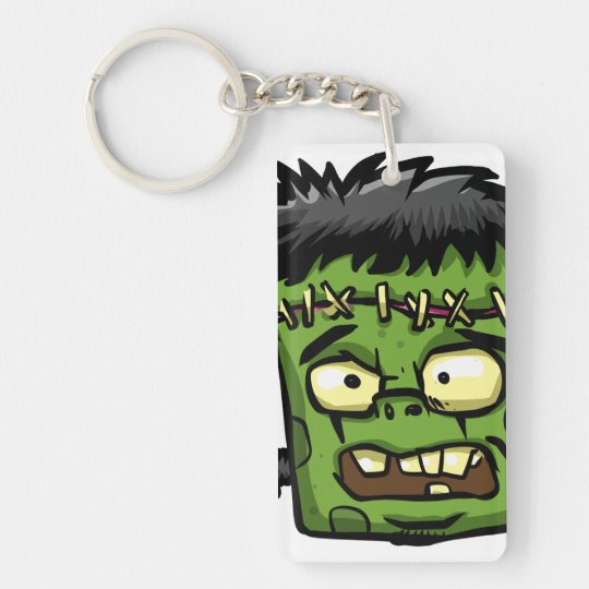 Baby frankenstein - baby frank - frank face key ring