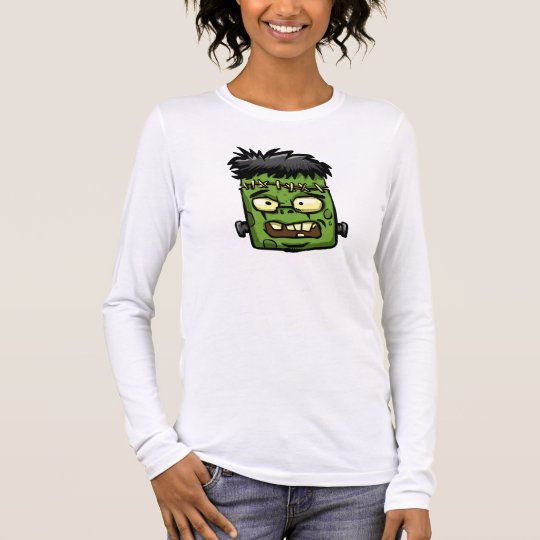 Baby frankenstein - baby frank - frank face long sleeve T-Shirt