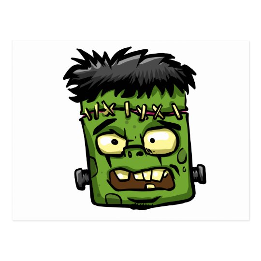 Baby frankenstein - baby frank - frank face postcard