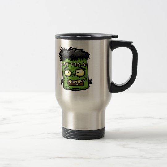 Baby frankenstein - baby frank - frank face travel mug