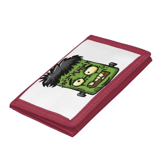 Baby frankenstein - baby frank - frank face tri-fold wallet