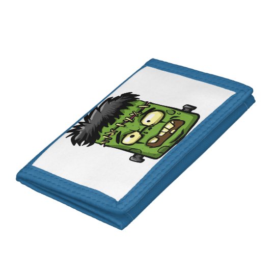 Baby frankenstein - baby frank - frank face tri-fold wallets