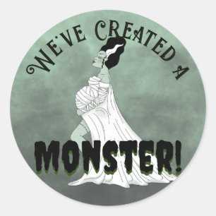 Baby Frankenstein Classic Round Sticker