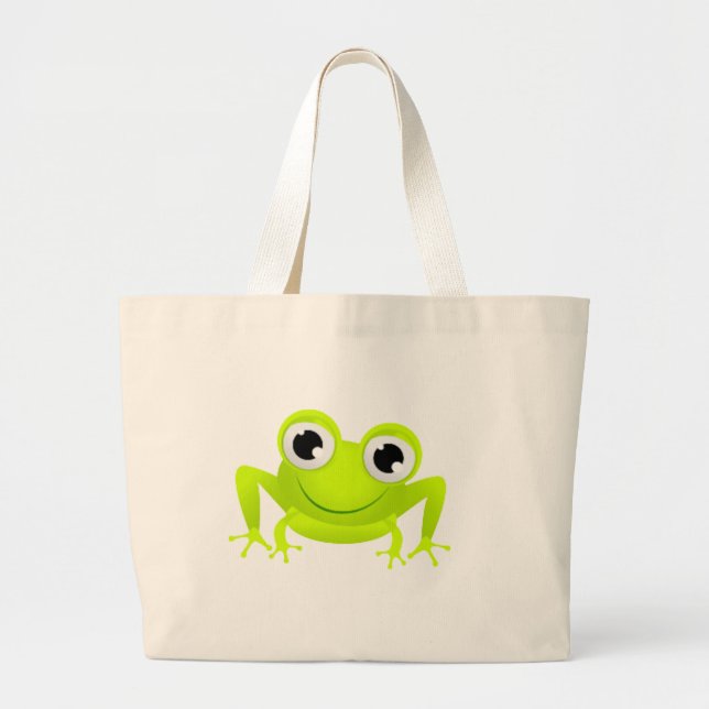 Baby Frog Large Tote Bag (Front)
