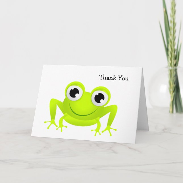 Baby Frog Thank You Card (Front)